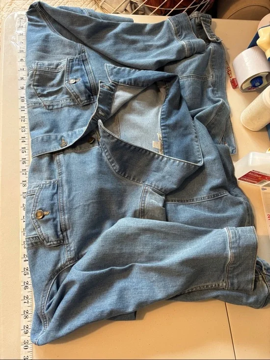 Woman Within Denim Jean Jacket Plus Size 32W XXXL Classic Preppy Teacher Comfort - Picture 10 of 13